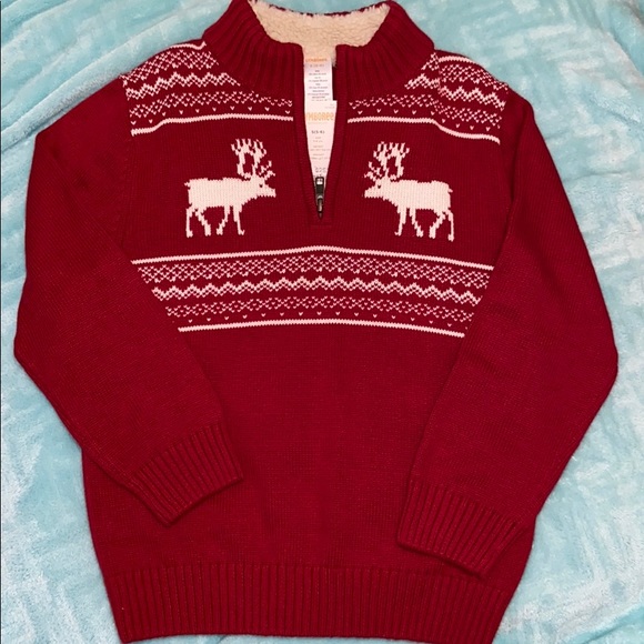 NWT Gymboree Girl/'s Reindeer Holiday Cardigan Sweater Size 3T